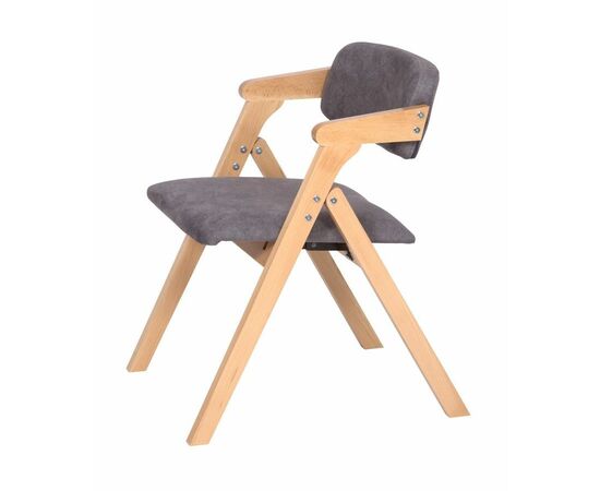 Стул складной Томас (бук/ткань Айсберг грей), изображение 4 | Интернет магазин мебели и декора LifeDekor