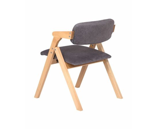 Стул складной Томас (бук/ткань Айсберг грей), изображение 5 | Интернет магазин мебели и декора LifeDekor