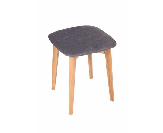 Табурет (бук/ткань Айсберг грей), изображение 2 | Интернет магазин мебели и декора LifeDekor