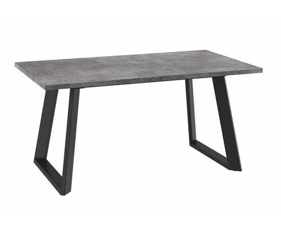 Стол раздвижной Loft Lux-160 (205)х90 Дымчатая керамика/Чёрный | Интернет магазин мебели и декора LifeDekor