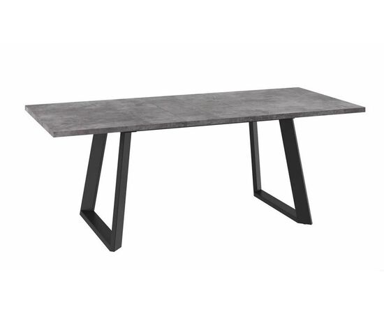 Стол раздвижной Loft Lux-160 (205)х90 Дымчатая керамика/Чёрный, изображение 2 | Интернет магазин мебели и декора LifeDekor