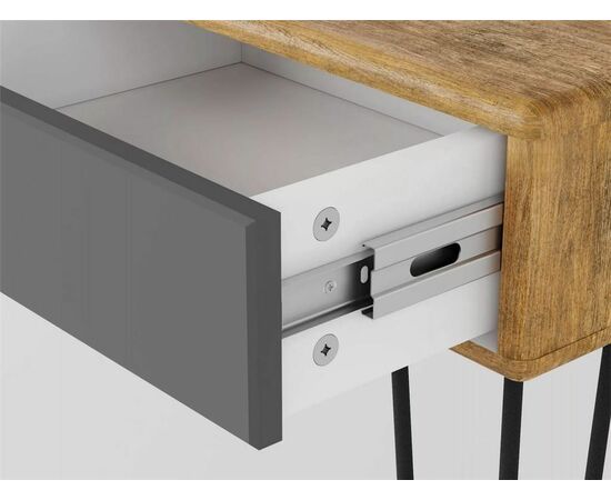 Консоль "Телфорд" (Дуб американский/Графит), изображение 3 | Интернет магазин мебели и декора LifeDekor