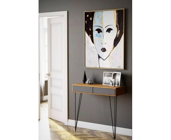 Консоль "Телфорд" (Дуб американский/Графит), изображение 4 | Интернет магазин мебели и декора LifeDekor