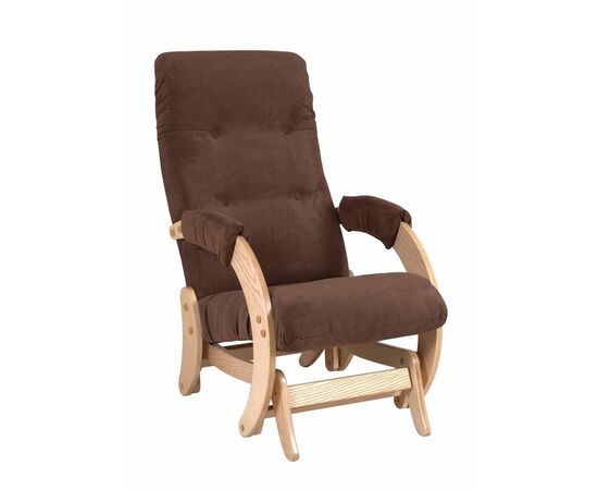 Кресло- гляйдер Модель 68 (Verona Brown/натуральное дерево/шпон) | Интернет магазин мебели и декора LifeDekor