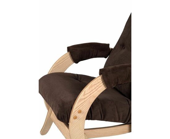 Кресло- гляйдер Модель 68 (Verona Brown/натуральное дерево/шпон), изображение 4 | Интернет магазин мебели и декора LifeDekor