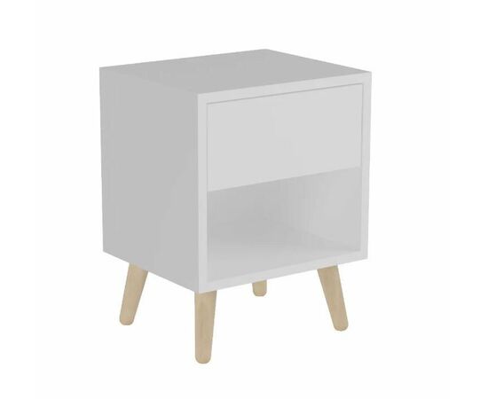 Прикроватная тумба "Хаук" (Белый/ТП03) | Интернет магазин мебели и декора LifeDekor