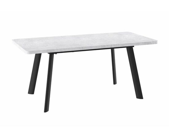 Cтол раздвижной со стеклом Leon Lux Radial-180 (Серый сланец/черный) 180(240)х95, изображение 2 | Интернет магазин мебели и декора LifeDekor