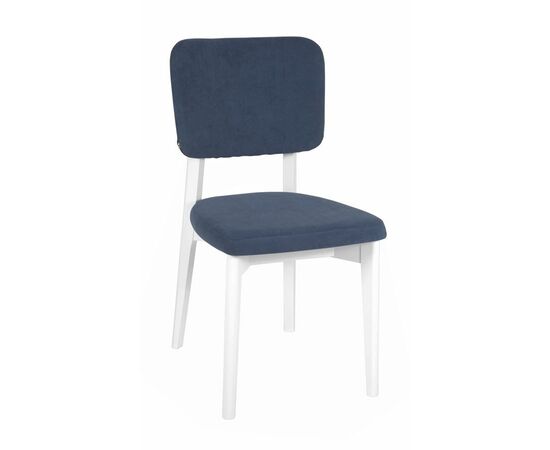 Стул "Орион" (Белая эмаль / ткань Classic Blue) | Интернет магазин мебели и декора LifeDekor