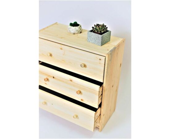 Комод Р3 (3 ящика/не окрашенный), изображение 2 | Интернет магазин мебели и декора LifeDekor