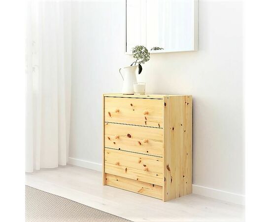 Комод Р3 (3 ящика/не окрашенный), изображение 4 | Интернет магазин мебели и декора LifeDekor