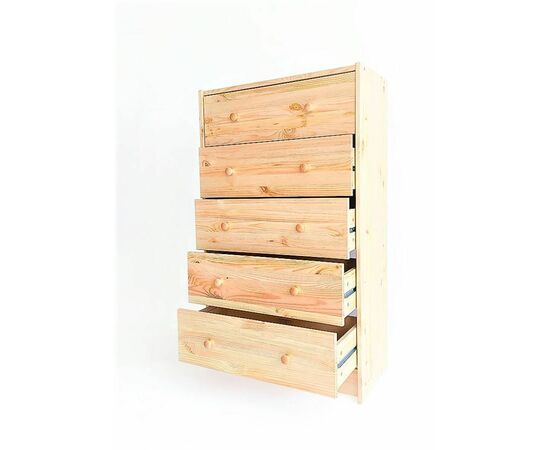Комод Р5 (5 ящиков/не окрашенный), изображение 2 | Интернет магазин мебели и декора LifeDekor