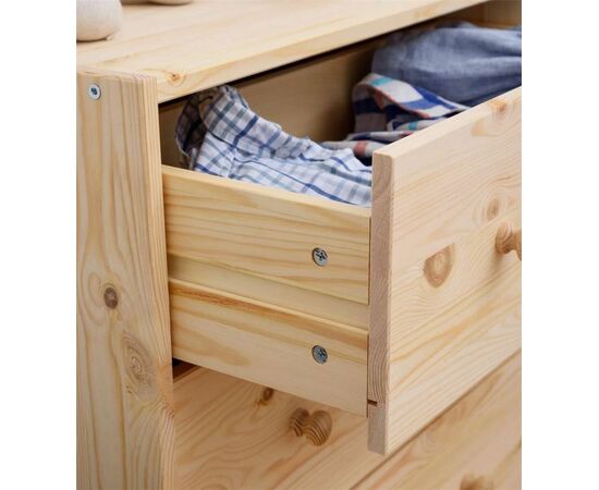 Комод Р4 (4 ящика/не окрашенный), изображение 4 | Интернет магазин мебели и декора LifeDekor