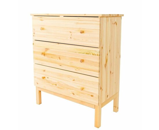 Комод Т3 (3 ящика/не окрашенный) | Интернет магазин мебели и декора LifeDekor
