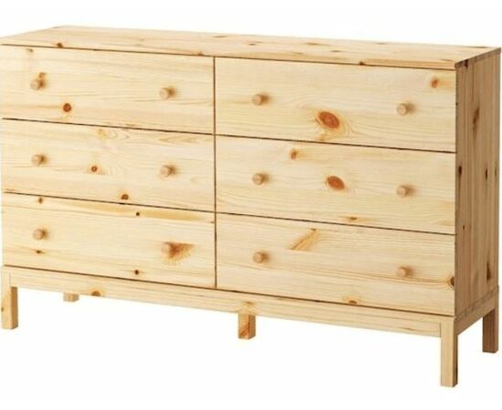Комод Т6 (6 ящиков/не окрашенный) | Интернет магазин мебели и декора LifeDekor