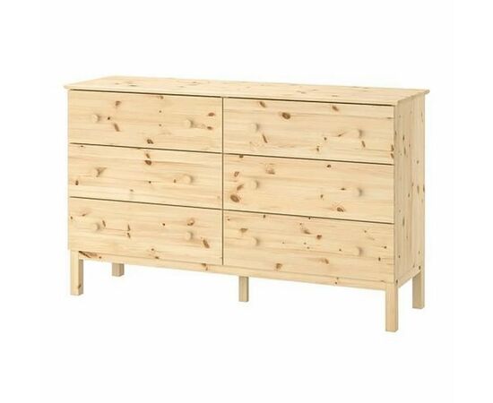 Комод Т6 (6 ящиков/не окрашенный), изображение 2 | Интернет магазин мебели и декора LifeDekor
