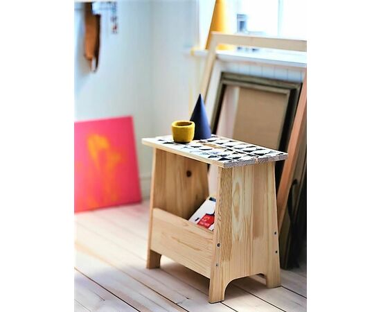 Табурет с отделением для хранения (не окрашенная), изображение 4 | Интернет магазин мебели и декора LifeDekor