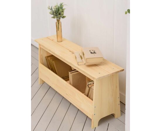 Скамья с отделением для хранения (не окрашенная), изображение 3 | Интернет магазин мебели и декора LifeDekor