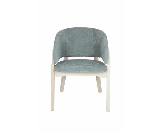 Кресло Милана (беленый дуб / ткань Т11 - св. бирюзовый), изображение 2 | Интернет магазин мебели и декора LifeDekor