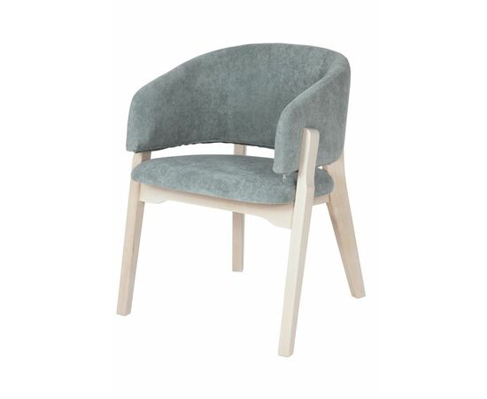 Кресло Милана (беленый дуб / ткань Т11 - св. бирюзовый), изображение 4 | Интернет магазин мебели и декора LifeDekor