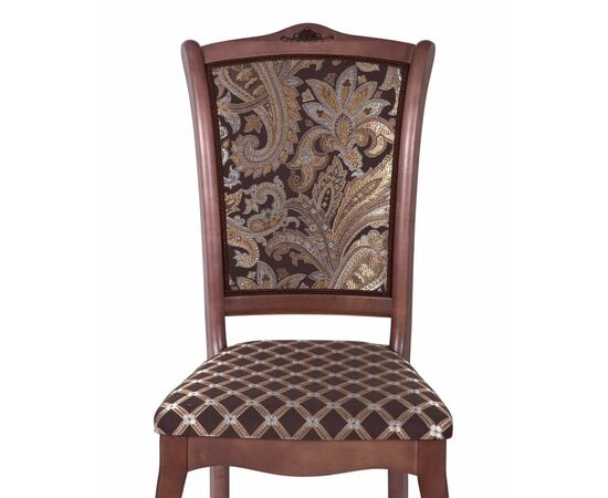 Стул Константа (тон 317 + патина черная/ткань Афитап коричневый/компаньон), изображение 6 | Интернет магазин мебели и декора LifeDekor