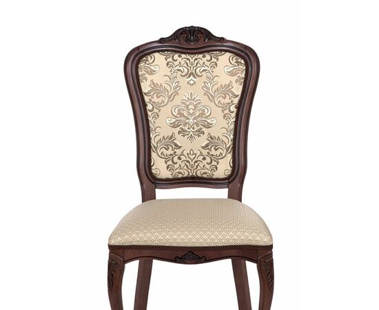 Стул Виконт (тон 317+ патина чёрная/ткань Агата серая/компаньон(Ц)), изображение 5 | Интернет магазин мебели и декора LifeDekor