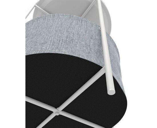 Стол журнальный "Берген" (рогожка 82/39, белый муар), изображение 3 | Интернет магазин мебели и декора LifeDekor