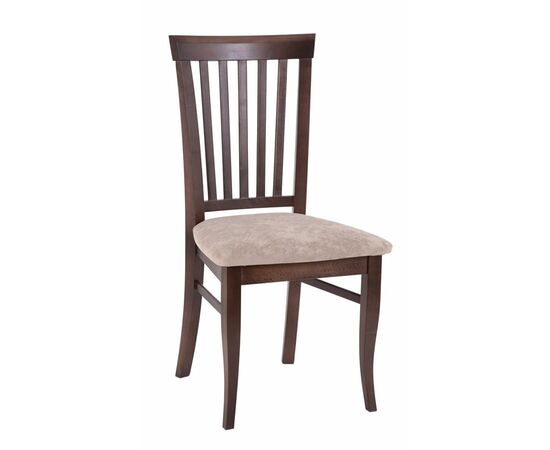 Стул полумягкий Лотос (Темный орех/ткань Опера беж) | Интернет магазин мебели и декора LifeDekor