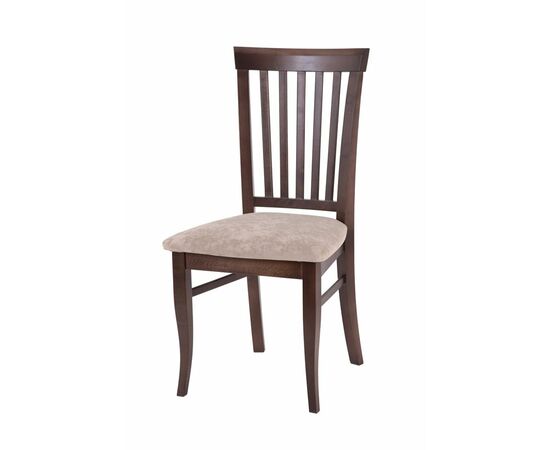 Стул полумягкий Лотос (Темный орех/ткань Опера беж), изображение 2 | Интернет магазин мебели и декора LifeDekor