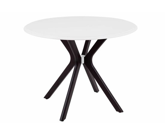 Стол Пекин (1000*1000+300/цвет столешницы Белый/цвет ножек Венге), изображение 2 | Интернет магазин мебели и декора LifeDekor