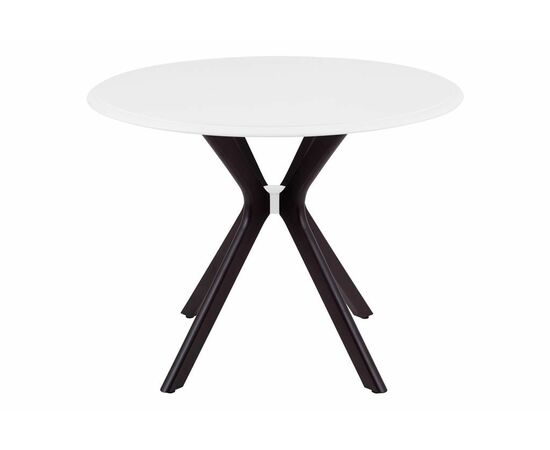 Стол Пекин (1000*1000+300/цвет столешницы Белый/цвет ножек Венге), изображение 3 | Интернет магазин мебели и декора LifeDekor