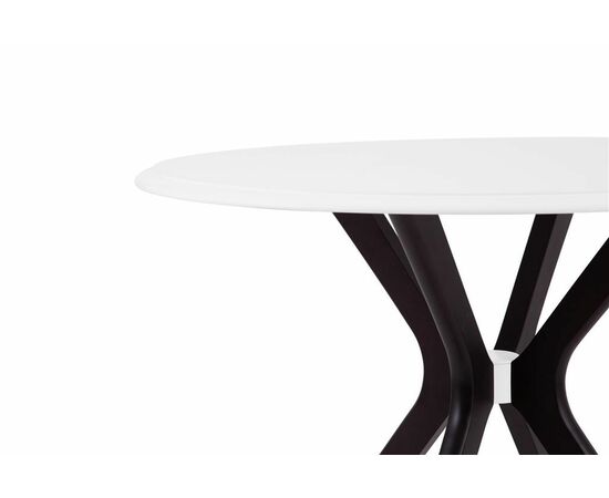 Стол Пекин (1000*1000+300/цвет столешницы Белый/цвет ножек Венге), изображение 4 | Интернет магазин мебели и декора LifeDekor