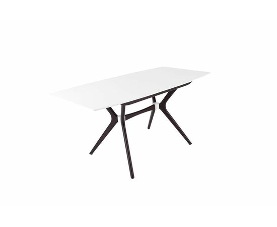 Стол Марко (1300*820+320/цвет столешницы Белый/цвет ножек Венге), изображение 2 | Интернет магазин мебели и декора LifeDekor