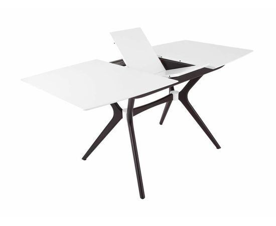 Стол Марко (1300*820+320/цвет столешницы Белый/цвет ножек Венге), изображение 3 | Интернет магазин мебели и декора LifeDekor