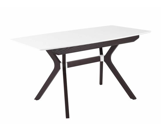 Стол Пекин (1400*820+400/цвет столешницы Белый/цвет ножек Венге) | Интернет магазин мебели и декора LifeDekor