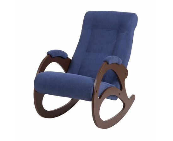 Кресло-качалка Орион 4 (Орех/Verona Denim Blue) | Интернет магазин мебели и декора LifeDekor