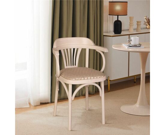 Стул Венский мягкий (беленый дуб, ткань 1 beige) | Интернет магазин мебели и декора LifeDekor