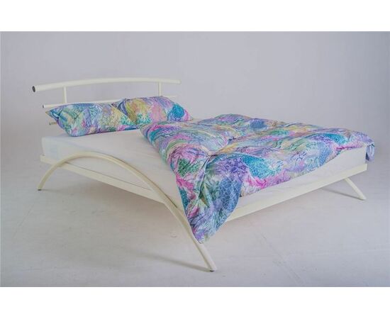 Кровать двуспальная САКУРА (160х200/металлическое основание) Бежевый | Интернет магазин мебели и декора LifeDekor