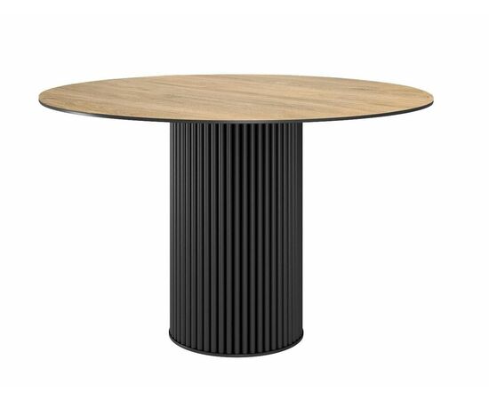 Стол DikLine AKR120 Керамика древесная OAKWOOD HONEY/подстолье черное/опоры черные (2 уп.) | Интернет магазин мебели и декора LifeDekor