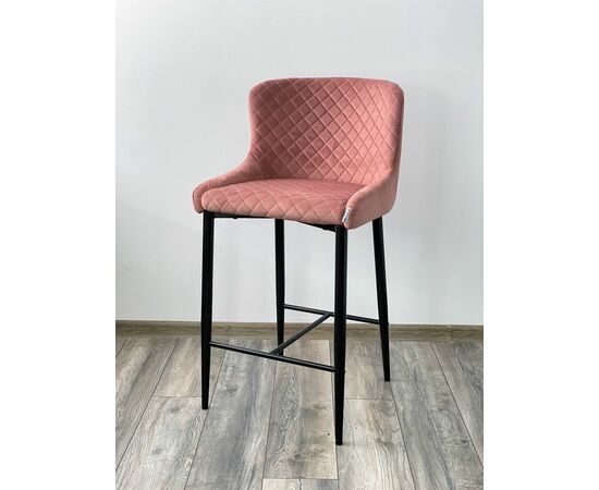 Полубарный стул ARTEMIS BLUVEL-52 PINK (H=65cm), велюр М-City, изображение 4 | Интернет магазин мебели и декора LifeDekor