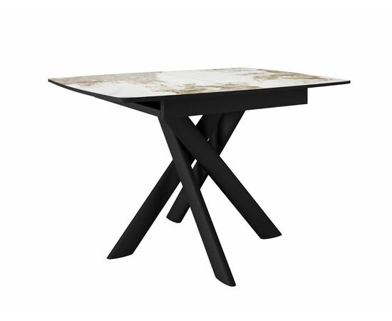 Стол DikLine DKB110, Керамика PANDORA глянец, опоры черные | Интернет магазин мебели и декора LifeDekor