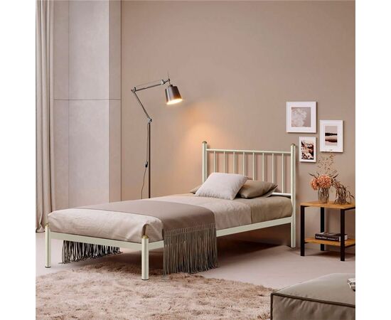 Кровать односпальная АРЗУ (90х200/металлическое основание с усилением) Бежевый | Интернет магазин мебели и декора LifeDekor