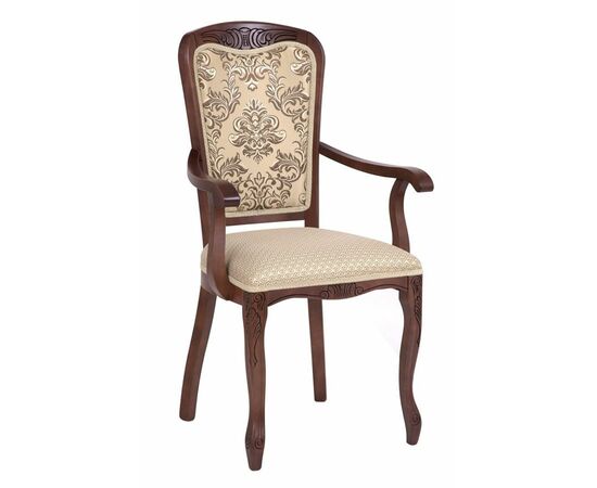 Кресло с подлокотниками Мартин (тон 317 + патина черная/ткань Агата серая/компаньон (Ц)) | Интернет магазин мебели и декора LifeDekor