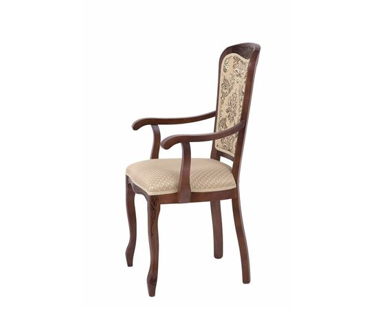 Кресло с подлокотниками Мартин (тон 317 + патина черная/ткань Агата серая/компаньон (Ц)), изображение 4 | Интернет магазин мебели и декора LifeDekor