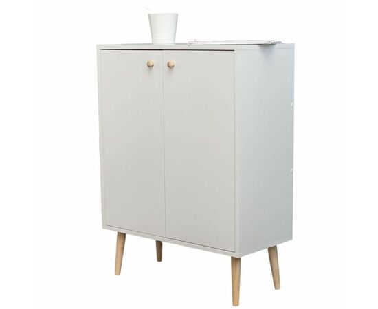 Комод Komo-3 (700х330х930 мм, ЛДСП Белый 16мм, ножки береза), изображение 2 | Интернет магазин мебели и декора LifeDekor