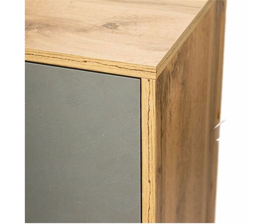 Комод Komo-3 (700х330х930 мм, ЛДСП Дуб Вотан/Серый 16мм, ножки береза), изображение 4 | Интернет магазин мебели и декора LifeDekor