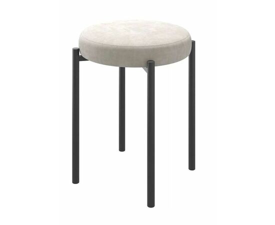 Табурет BOB (b03 / CREAM LUX/Черный) | Интернет магазин мебели и декора LifeDekor