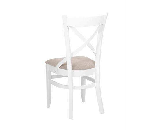 Стул "Хью" (Белая эмаль/бежевый М02), изображение 4 | Интернет магазин мебели и декора LifeDekor