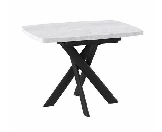 Стол Andres -110 (110/145 х 80 / серый сланец / черный) | Интернет магазин мебели и декора LifeDekor