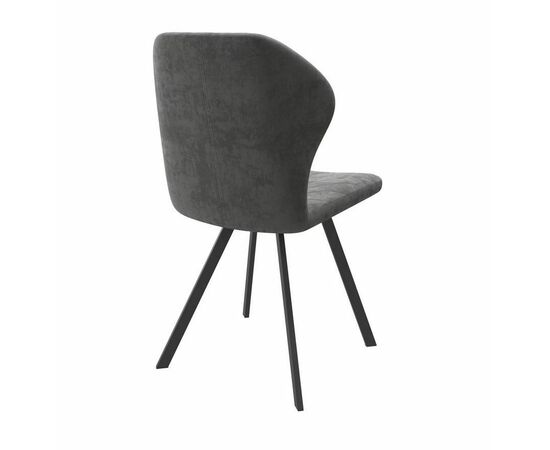 Стул Robby D-R поворотный (b28 Antracite Lux/Черный), изображение 2 | Интернет магазин мебели и декора LifeDekor