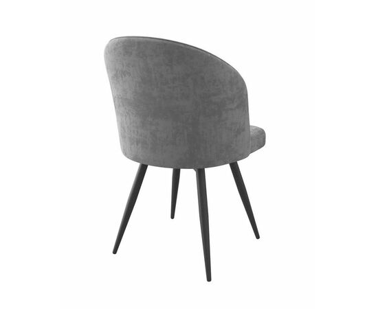 Стул TEDDY-R (b 22 / Grey LUX/Черный), изображение 2 | Интернет магазин мебели и декора LifeDekor